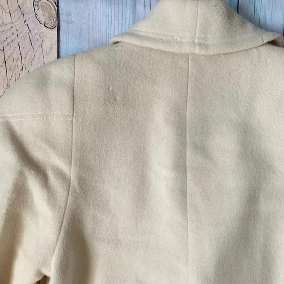 Vintage made in USA off white wool long coat - Picture 9 of 9